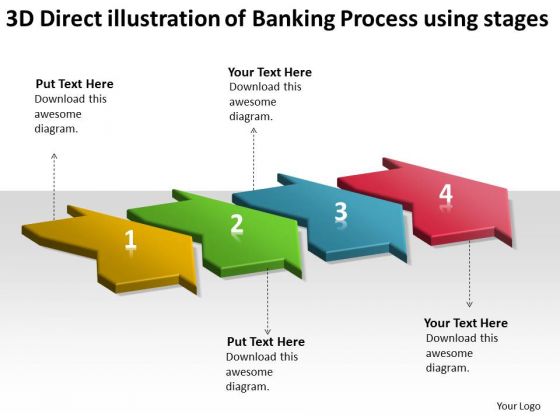 3d Direct Illustration Of Banking Process Using 4 Stages Manufacturing Flow Chart PowerPoint Slides 3d Direct Illustration Of Banking Process Using 4 Stages Manufacturing Flow Chart PowerPoint Slides