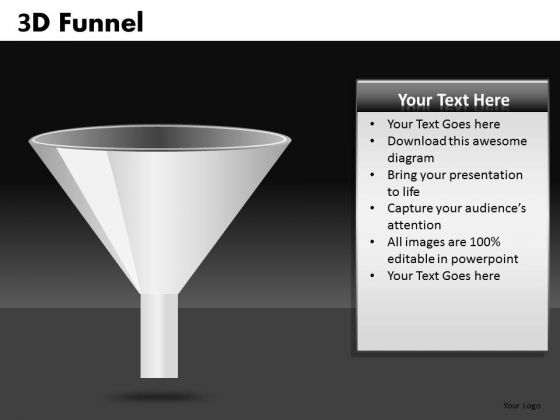 3d Funnel PowerPoint Clipart Graphics Slides 3d Funnel PowerPoint Clipart Graphics Slides