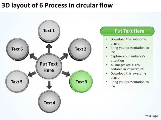 3d Layout Of 6 Process In Circular Flow Relative Cycle Arrow PowerPoint Slides 3d Layout Of 6 Process In Circular Flow Relative Cycle Arrow PowerPoint Slides