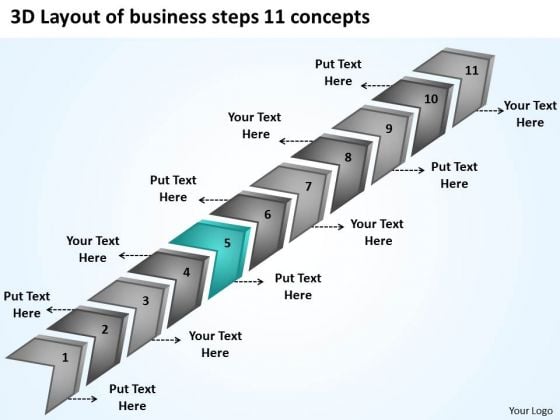 3d layout of business steps 11 concept 30 60 90 day plan 3d layout of business steps 11 concept 30 60 90 day plan, Powerpoint templates