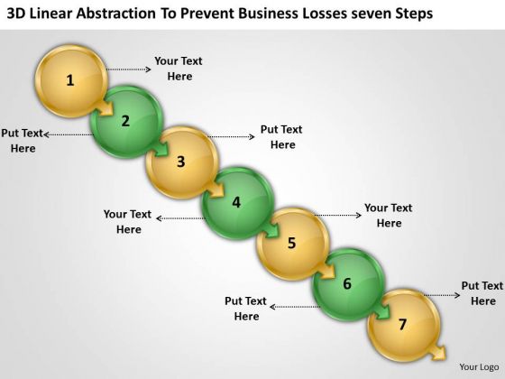 3d Linear Abstraction To Prevent Business Losses Seven Steps Program Flowchart PowerPoint Slides 3d Linear Abstraction To Prevent Business Losses Seven Steps Program Flowchart PowerPoint Slides
