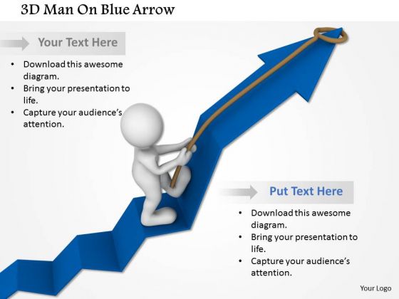 3d Man On Blue Arrow PowerPoint Templates 3d Man On Blue Arrow PowerPoint Templates