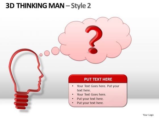 3d Man With Question Bubble PowerPoint Templates Speaking Bubbles Ppt