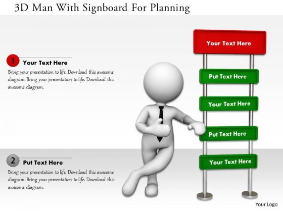 3d Man With Signboard For Planning PowerPoint Templates 3d Man With Signboard For Planning PowerPoint Templates