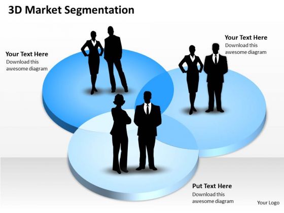3d Market Segmentation PowerPoint Presentation Template