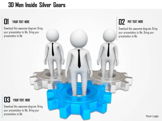 3d Men Inside Silver Gears PowerPoint Templates 3d Men Inside Silver Gears PowerPoint Templates