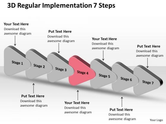 3d Regular Implementation 7 Steps PowerPoint Transformer Templates 3d Regular Implementation 7 Steps PowerPoint Transformer Templates