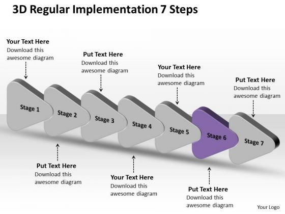 3d Regular Implementation 7 Steps Ppt Making Flowchart PowerPoint Slides 3d Regular Implementation 7 Steps Ppt Making Flowchart PowerPoint Slides