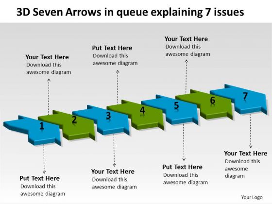 3d Seven Arrows In Queue Explaining 7 Issues Vision Office Stencils PowerPoint Templates 3d Seven Arrows In Queue Explaining 7 Issues Vision Office Stencils PowerPoint Templates