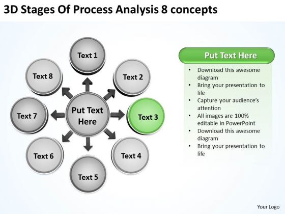 3d Stages Of Process Analysis 8 Concepts Cycle Spoke Diagram PowerPoint Templates 3d Stages Of Process Analysis 8 Concepts Cycle Spoke Diagram PowerPoint Templates