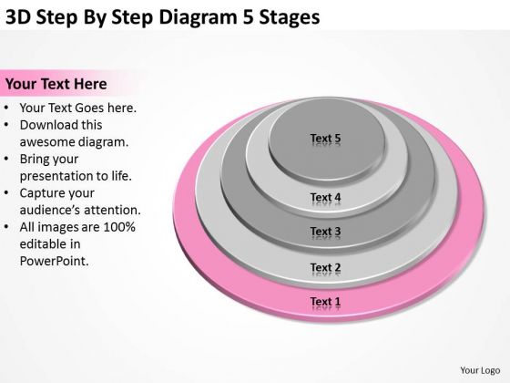 3d Step By Diagram 5 Stages Business Plan Template Word PowerPoint Templates 3d Step By Diagram 5 Stages Business Plan Template Word PowerPoint Templates