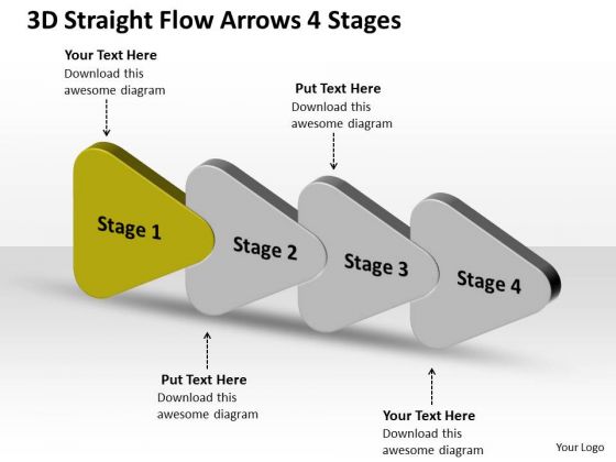 3d Straight Flow Arrows 4 Stages Production Chart PowerPoint Slides 3d Straight Flow Arrows 4 Stages Production Chart PowerPoint Slides