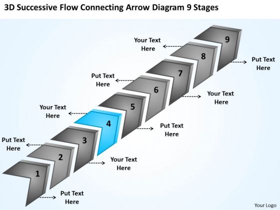 3d Successive Flow Connecting Arrow Diagram 9 Stages Busniess Plan PowerPoint Slides 3d Successive Flow Connecting Arrow Diagram 9 Stages Busniess Plan PowerPoint Slides