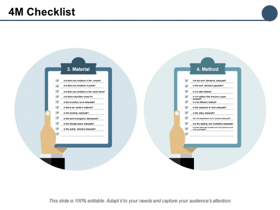 4M Checklist Business Management Ppt PowerPoint Presentation Ideas 4M Checklist Business Management Ppt PowerPoint Presentation Ideas
