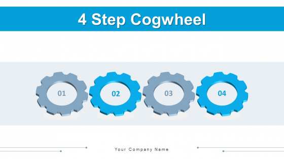 4 Step Cogwheel Continuity Planning Ppt PowerPoint Presentation Complete Deck With Slides