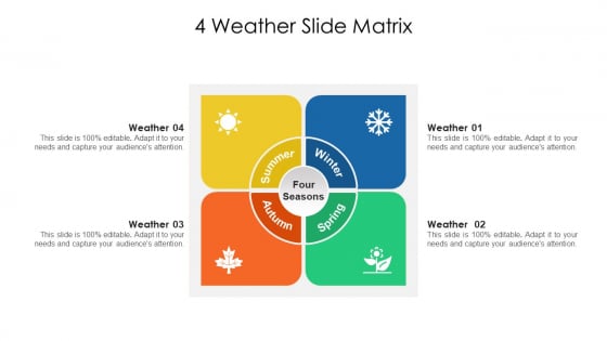 4 Weather Slide Matrix Ppt PowerPoint Presentation File Microsoft PDF 4 Weather Slide Matrix Ppt PowerPoint Presentation File Microsoft PDF