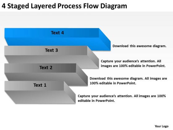 4 Staged Layered Process Flow Diagram Ppt Write Business Plan Template PowerPoint Slides 4 Staged Layered Process Flow Diagram Ppt Write Business Plan Template PowerPoint Slides