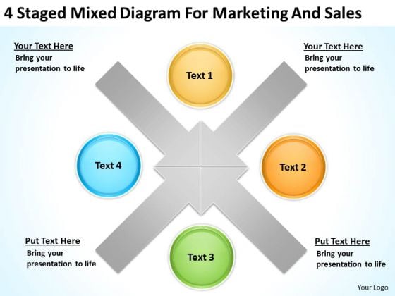 4 Staged Mixed Diagram For Marketing And Sales Ppt Best Business Plan Examples PowerPoint Slides 4 Staged Mixed Diagram For Marketing And Sales Ppt Best Business Plan Examples PowerPoint Slides
