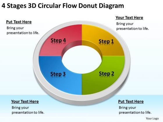 4 Stages 3d Circular Flow Donut Diagram Business Plan Preparation Service PowerPoint Slides 4 Stages 3d Circular Flow Donut Diagram Business Plan Preparation Service PowerPoint Slides