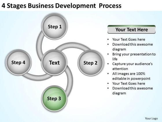 4 Stages Business Development Process Ppt Plan Examples PowerPoint Templates