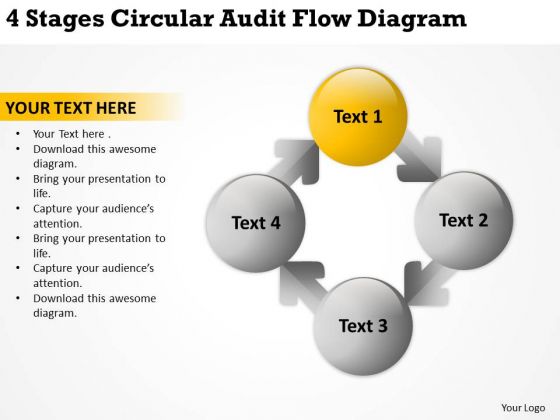 4 Stages Circular Audit Flow Diagram Building Business Plan Template PowerPoint Templates 4 Stages Circular Audit Flow Diagram Building Business Plan Template PowerPoint Templates