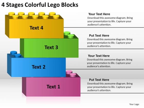 4 Stages Colorful Lego Blocks Business Plan Format Outline PowerPoint Templates 4 Stages Colorful Lego Blocks Business Plan Format Outline PowerPoint Templates
