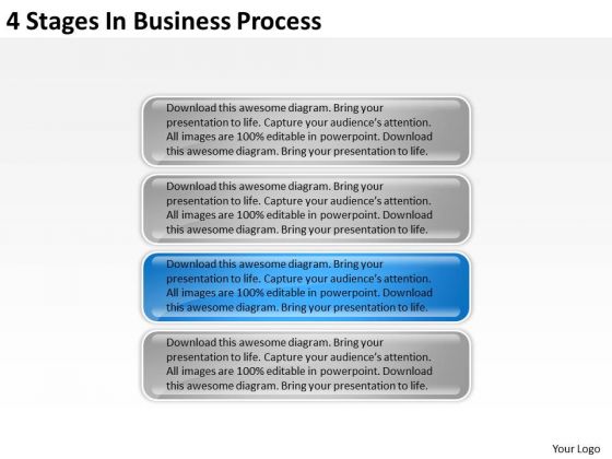4 Stages In Business Process Ppt Simple Plan PowerPoint Templates