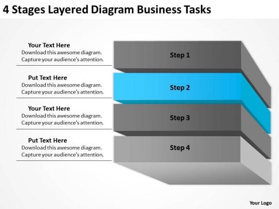 4 Stages Layered Diagram Business Tasks Ppt Plan PowerPoint Template 4 Stages Layered Diagram Business Tasks Ppt Plan PowerPoint Template