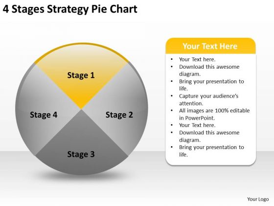 4 Stages Strategy Pie Chart How To Prepare Business Plan PowerPoint Templates 4 Stages Strategy Pie Chart How To Prepare Business Plan PowerPoint Templates