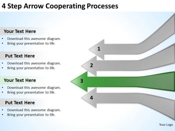 4 Step Arrow Cooperating Processes Business Strategy PowerPoint Slides 4 Step Arrow Cooperating Processes Business Strategy PowerPoint Slides