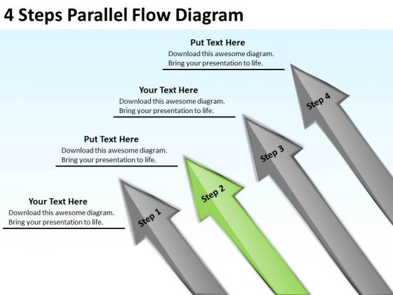 4 Steps Parallel Flow Diagram Business Contingency Plan PowerPoint Slides 4 Steps Parallel Flow Diagram Business Contingency Plan PowerPoint Slides