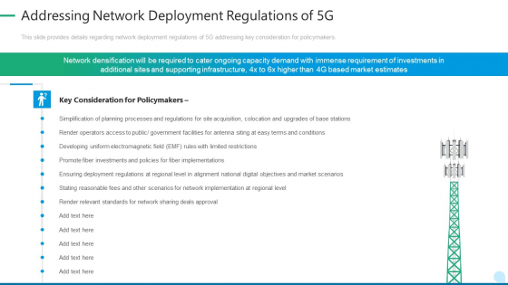 5G Network Technology Addressing Network Deployment Regulations Of 5G Ppt Gallery Show PDF