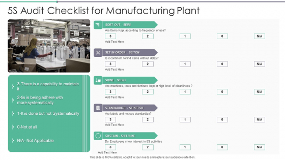 5S Audit Checklist For Manufacturing Plant Graphics PDF 5S Audit Checklist For Manufacturing Plant Graphics PDF