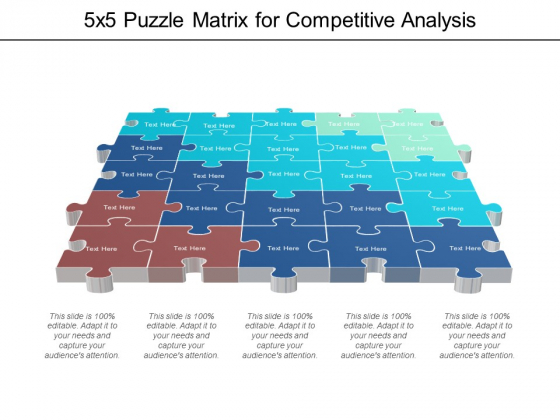 5X5 Puzzle Matrix For Competitive Analysis Ppt PowerPoint Presentation Summary Microsoft 5X5 Puzzle Matrix For Competitive Analysis Ppt PowerPoint Presentation Summary Microsoft