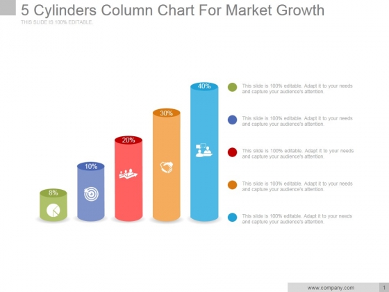 5 Cylinders Column Chart For Market Growth Ppt PowerPoint Presentation Outline 5 Cylinders Column Chart For Market Growth Ppt PowerPoint Presentation Outline