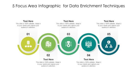 5 Focus Area Infographic For Data Enrichment Techniques Ppt Model Sample PDF 5 Focus Area Infographic For Data Enrichment Techniques Ppt Model Sample PDF