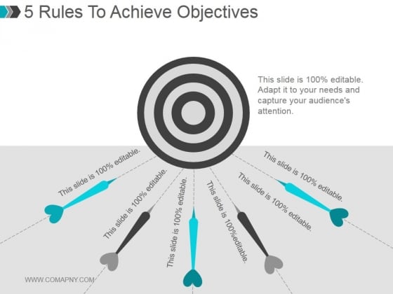 5 Rules To Achieve Objectives Ppt PowerPoint Presentation Slide