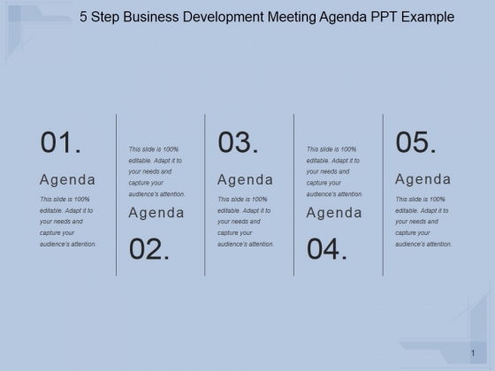 5 Step Business Development Meeting Agenda Ppt PowerPoint Presentation Infographic Template 5 Step Business Development Meeting Agenda Ppt PowerPoint Presentation Infographic Template