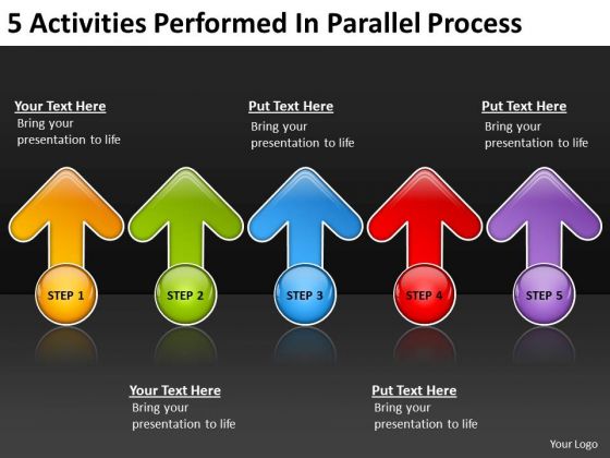 5 Activities Performed In Parallel Process Tanning Salon Business Plan PowerPoint Templates 5 Activities Performed In Parallel Process Tanning Salon Business Plan PowerPoint Templates
