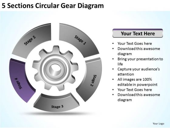 5 Sections Circular Gear Diagram Detailed Business Plan PowerPoint Templates 5 Sections Circular Gear Diagram Detailed Business Plan PowerPoint Templates