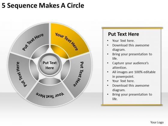 5 Sequence Makes Circle Business Plan For Startup PowerPoint Slides 5 Sequence Makes Circle Business Plan For Startup PowerPoint Slides