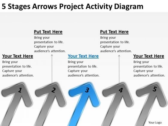 5 Stages Arrows Project Activity Diagram Outline Business Plan PowerPoint Slides 5 Stages Arrows Project Activity Diagram Outline Business Plan PowerPoint Slides