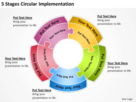 5 Stages Circular Implementation Business Plan PowerPoint Slides 5 Stages Circular Implementation Business Plan PowerPoint Slides
