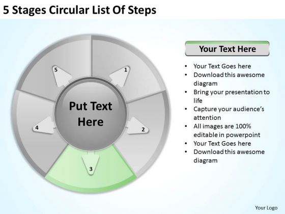 5 Stages Circular List Of Steps Business Plan Sample PowerPoint Templates 5 Stages Circular List Of Steps Business Plan Sample PowerPoint Templates