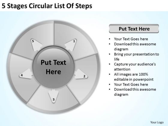 5 Stages Circular List Of Steps Open Source Business Plan Software PowerPoint Slides 5 Stages Circular List Of Steps Open Source Business Plan Software PowerPoint Slides