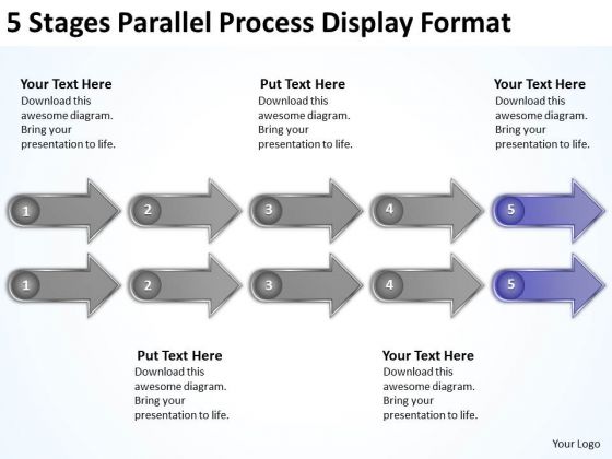5 Stages Parallel Process Display Format Ppt Business Plan Companies PowerPoint Slides 5 Stages Parallel Process Display Format Ppt Business Plan Companies PowerPoint Slides