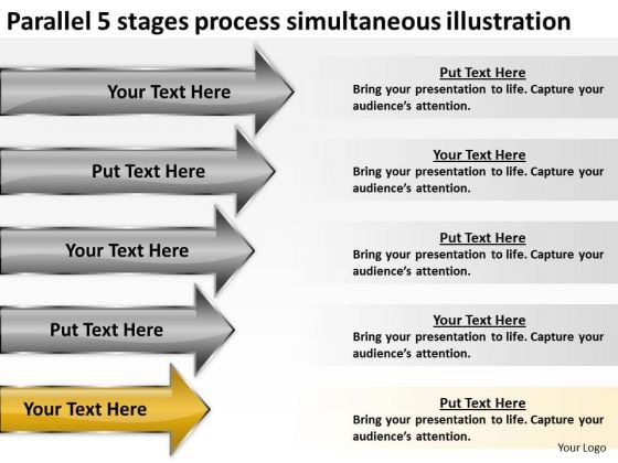 5 Stages Process Simultaneous Illustration Ppt Sample Business Plans Free PowerPoint Templates 5 Stages Process Simultaneous Illustration Ppt Sample Business Plans Free PowerPoint Templates