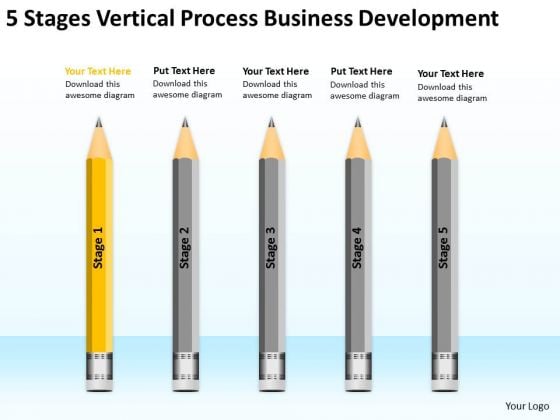 5 Stages Vertical Process Business Development Ppt One Page Plan PowerPoint Templates 5 Stages Vertical Process Business Development Ppt One Page Plan PowerPoint Templates