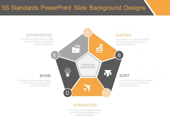 5s Standards Powerpoint Slide Background Designs Powerpoint Templates