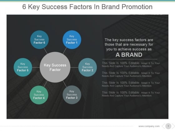 6 Key Success Factors In Brand Promotion Ppt PowerPoint Presentation Styles 6 Key Success Factors In Brand Promotion Ppt PowerPoint Presentation Styles